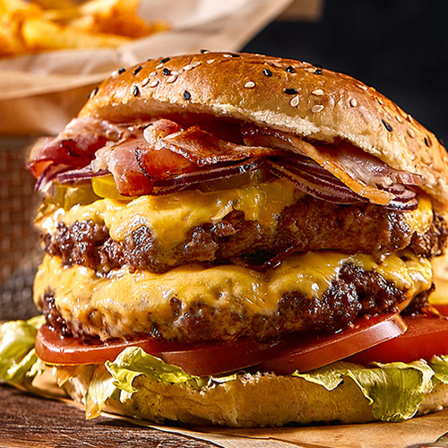 Hamburger with Fries